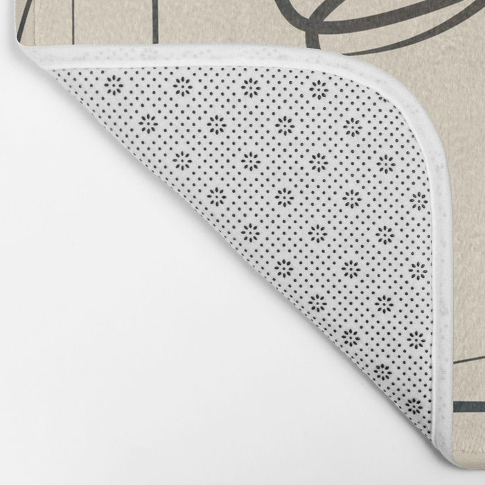 Abstract Line Art VIII Bath Mat Gallery Image 2