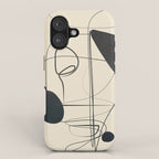 Abstract Line Art VIII iPhone Case Gallery Image 1