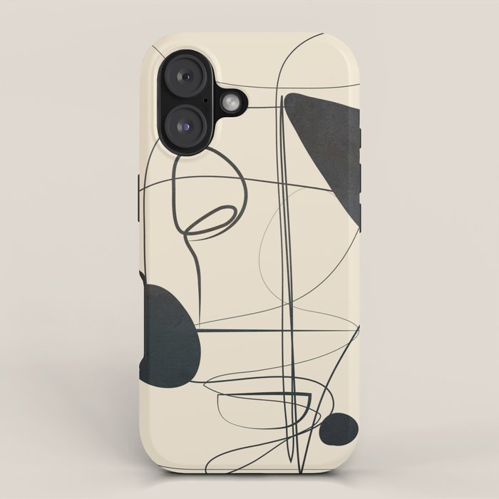 Abstract Line Art VIII iPhone Case Gallery Image 1