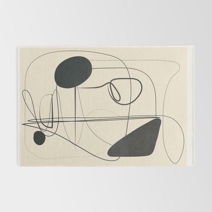 Abstract Line Art VIII Rug Gallery Image 2
