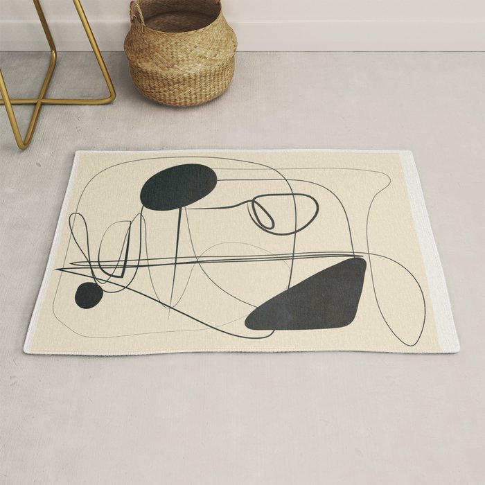 Abstract Line Art VIII Rug Gallery Image 1