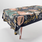 William Morris Butterfly - Midnight Garden Tablecloth Gallery Image 1
