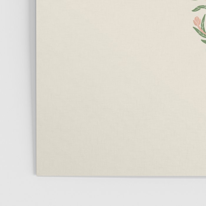 Pastel Peach Peonies - Retro botanical Poster Gallery Image 3