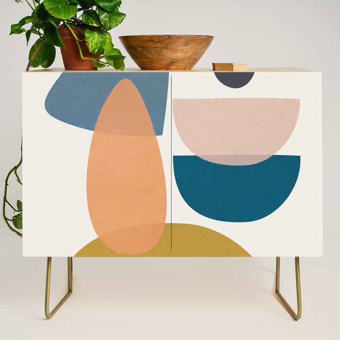 Free Abstract Shapes I Credenza Gallery Image 1