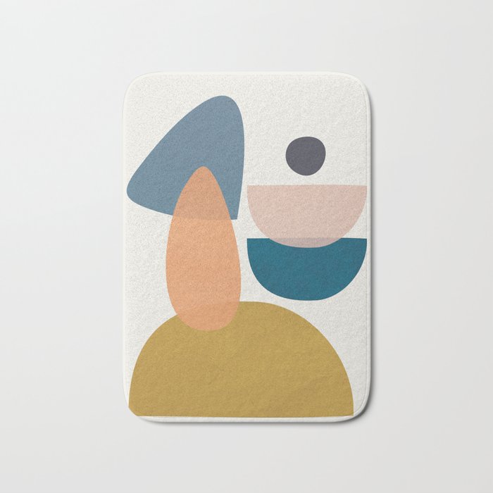 Free Abstract Shapes I Bath Mat Gallery Image 1