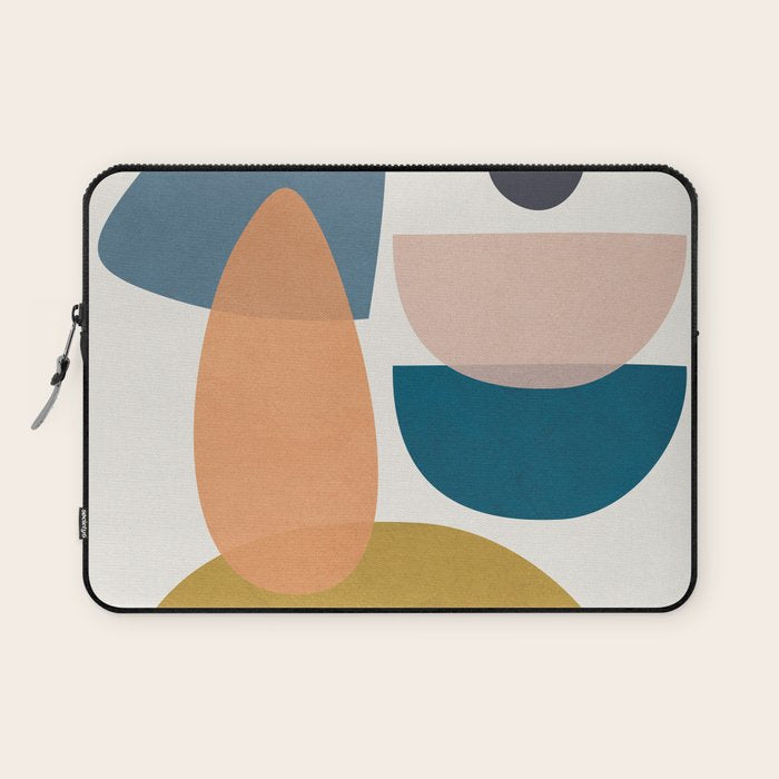 Free Abstract Shapes I Laptop Sleeve Gallery Image 1