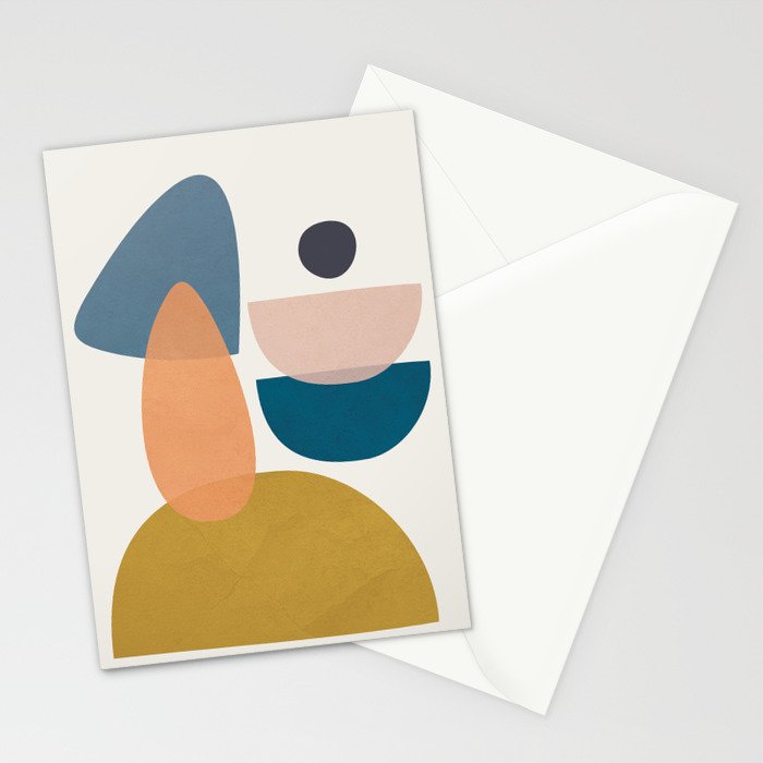 Free Abstract Shapes I Stationery Card Gallery Image 2