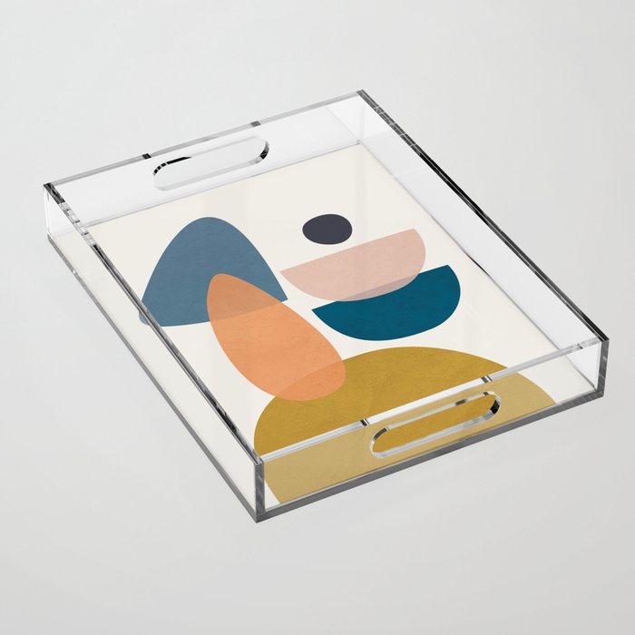 Free Abstract Shapes I Acrylic Tray Gallery Image 1