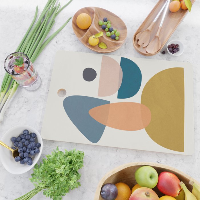 Free Abstract Shapes I Cutting Board Gallery Image 2