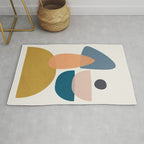 Free Abstract Shapes I Rug Gallery Image 1