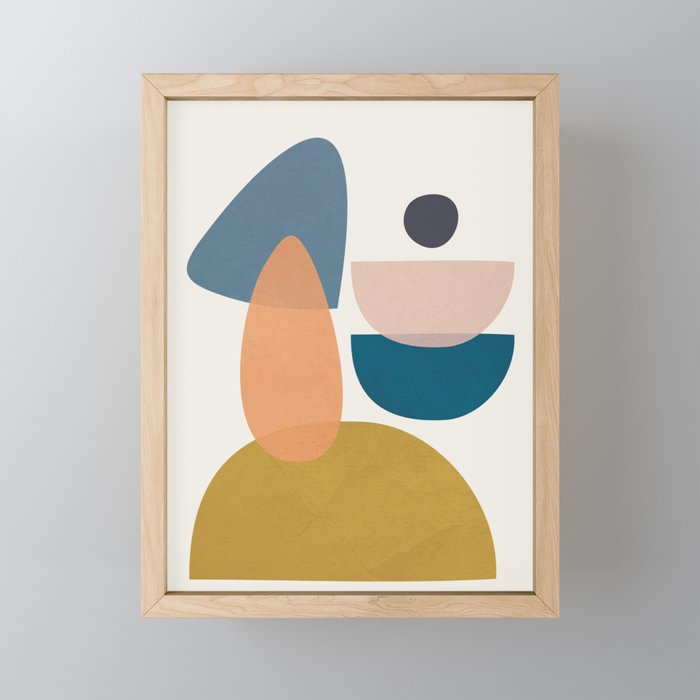 Free Abstract Shapes I Mini Art Print Gallery Image 1
