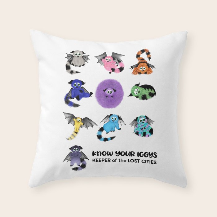 Know Your Iggys Throw Pillow Gallery Image 1