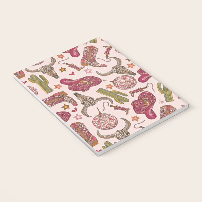 Western Disco Dreams , Cowgirl Pattern Notebook Gallery Image 3