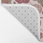 Western Disco Dreams , Cowgirl Pattern Bath Mat Gallery Image 2