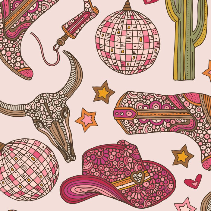 Western Disco Dreams , Cowgirl Pattern Coffee Mug Gallery Image 2