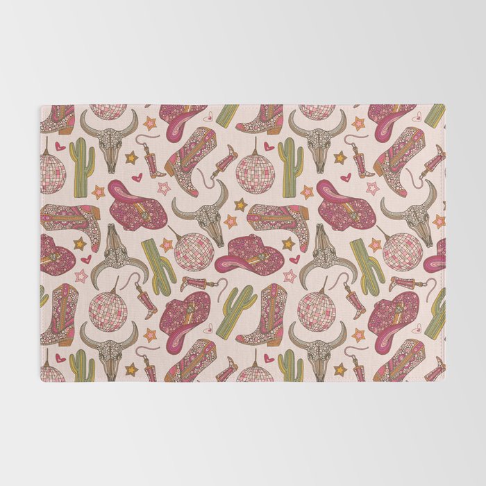 Western Disco Dreams , Cowgirl Pattern Rug Gallery Image 2