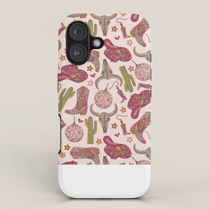 Western Disco Dreams , Cowgirl Pattern iPhone Case Gallery Image 1