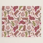 Western Disco Dreams , Cowgirl Pattern Jigsaw Puzzle Gallery Image 1