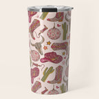 Western Disco Dreams , Cowgirl Pattern Travel Mug Gallery Image 1