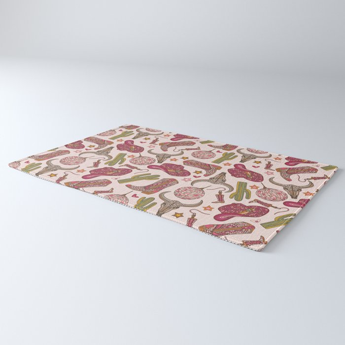 Western Disco Dreams , Cowgirl Pattern Rug Gallery Image 3