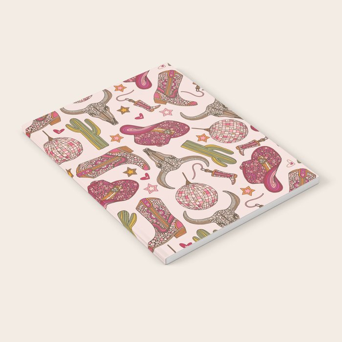 Western Disco Dreams , Cowgirl Pattern Notebook Gallery Image 2