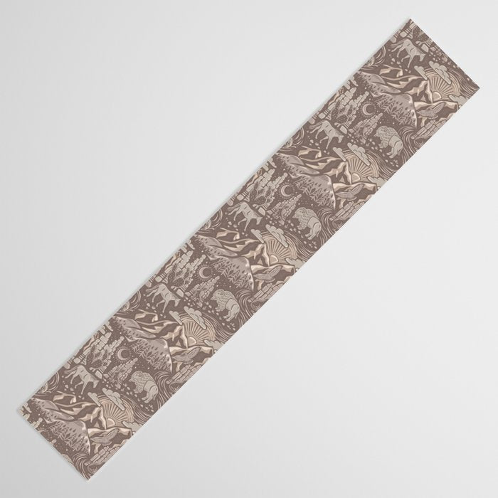 Wild West - Taupe Neutral  Table Runner Gallery Image 3