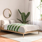 Emerald Waves / Coastal Stripes Series Comforter Gallery Image 2