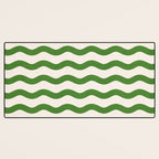 Emerald Waves / Coastal Stripes Series Desk Mat Gallery Image 3