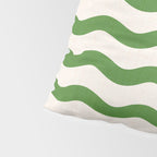 Emerald Waves / Coastal Stripes Series Pillow Sham Gallery Image 4