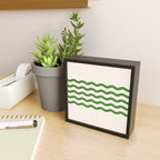 Emerald Waves / Coastal Stripes Series Mini Art Print Gallery Image 2