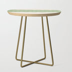Emerald Waves / Coastal Stripes Series Side Table Gallery Image 1