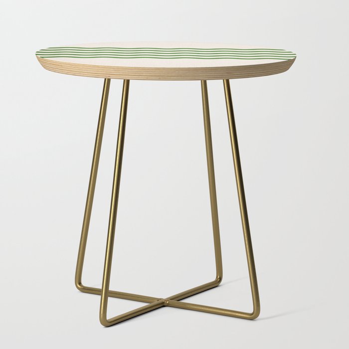 Emerald Waves / Coastal Stripes Series Side Table Gallery Image 1
