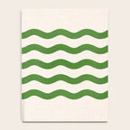 Emerald Waves / Coastal Stripes Series Notebook Gallery Image 4