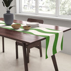 Emerald Waves / Coastal Stripes Series Table Runner Gallery Image 2