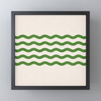 Emerald Waves / Coastal Stripes Series Mini Art Print Gallery Image 3