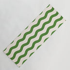 Emerald Waves / Coastal Stripes Series Yoga Mat Gallery Image 1