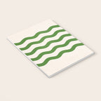 Emerald Waves / Coastal Stripes Series Notebook Gallery Image 3