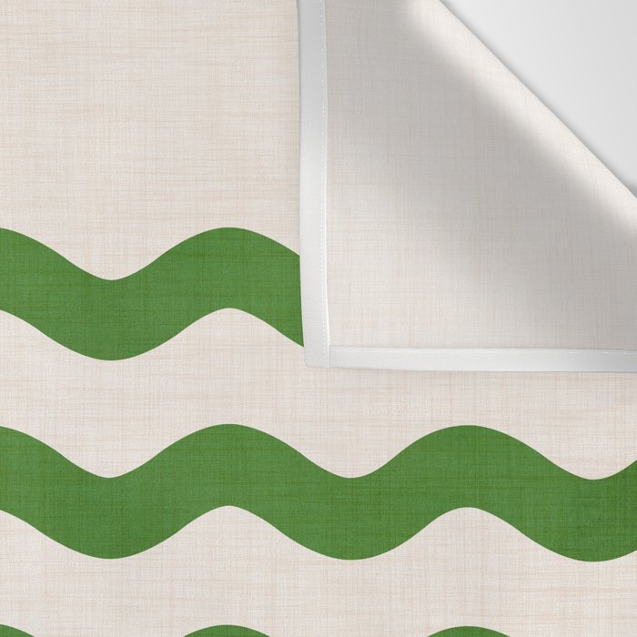 Emerald Waves / Coastal Stripes Series Wall Tapestry Gallery Image 3