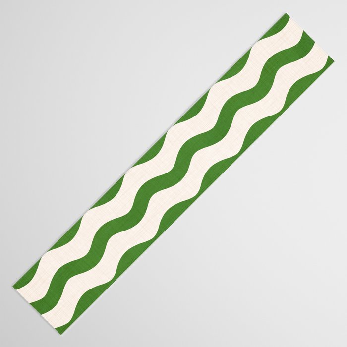 Emerald Waves / Coastal Stripes Series Table Runner Gallery Image 3