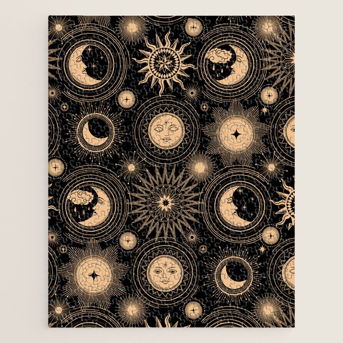 Vintage Sun & Moon Jigsaw Puzzle Gallery Image 1