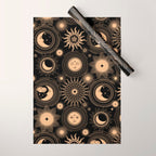 Vintage Sun & Moon Wrapping Paper Gallery Image 1