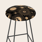 Vintage Sun & Moon Stool Gallery Image 2