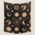 Vintage Sun & Moon Wall Tapestry Gallery Image 4