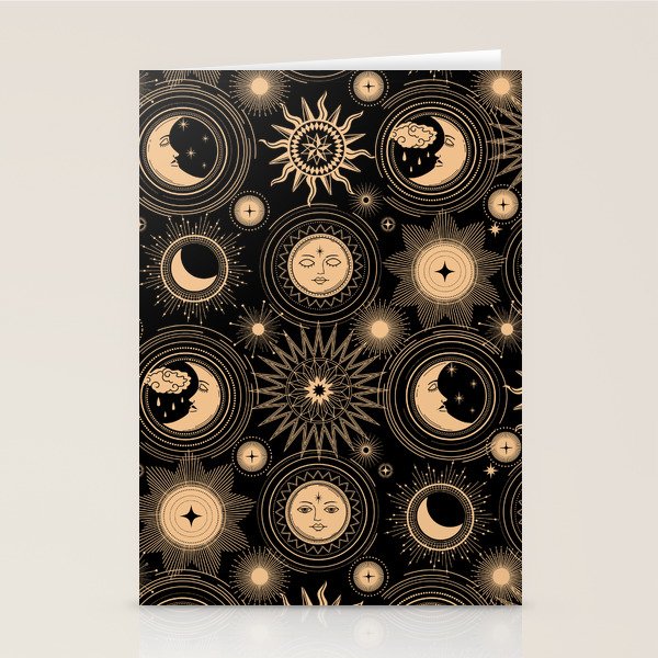 Vintage Sun & Moon Stationery Card Gallery Image 2