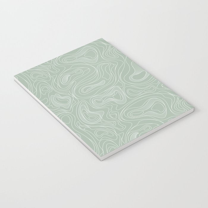 Sage Green Line Art Notebook Gallery Image 3