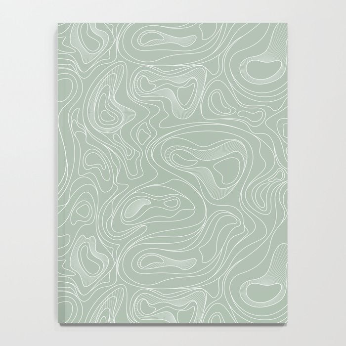 Sage Green Line Art Notebook Gallery Image 4