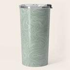 Sage Green Line Art Travel Mug Gallery Image 2