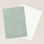 Sage Green Line Art Stationery Card Gallery Image 2