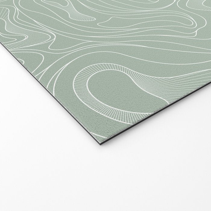 Sage Green Line Art Welcome Mat Gallery Image 2