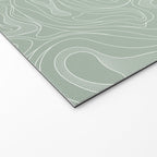 Sage Green Line Art Welcome Mat Gallery Image 2